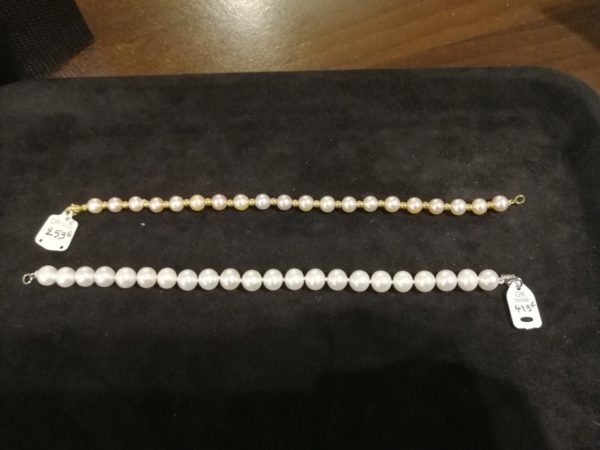Bracelet or en perle