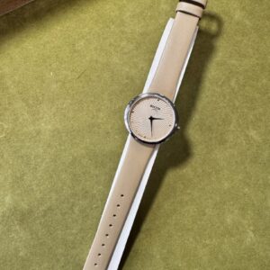 Montre femme allemande Boccia titane crème clair
